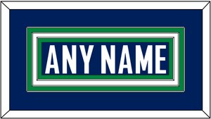 Vancouver Nameplate - Home Blue - Triple Mat 2