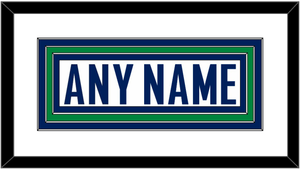 Vancouver Nameplate - Road White - Triple Mat 1