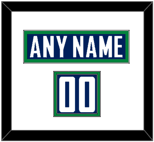 Vancouver Nameplate & Number (Shoulder) - Home Blue - Signature Tier 1