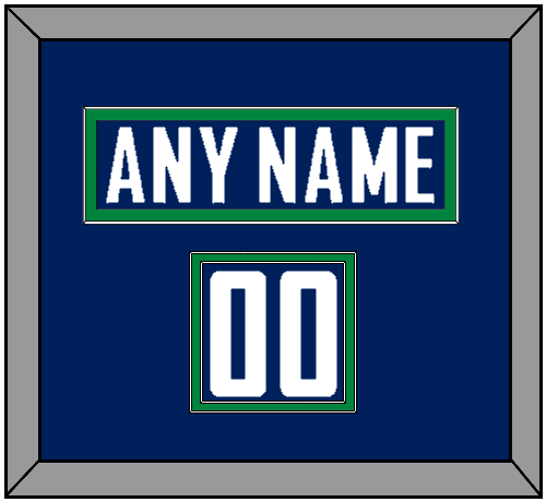 Vancouver Nameplate & Number (Shoulder) - Home Blue - Signature Tier 2