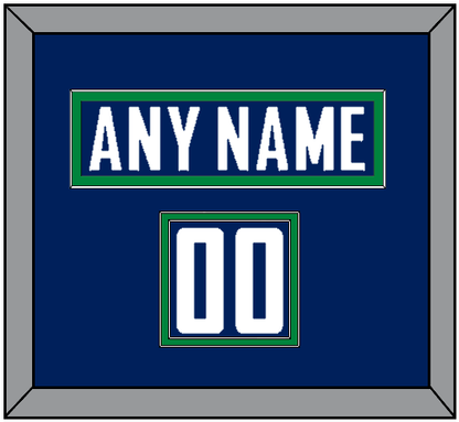 Vancouver Nameplate & Number (Shoulder) - Home Blue - Signature Tier 2