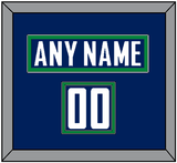 Vancouver Nameplate & Number (Shoulder) - Home Blue - Double Mat 2