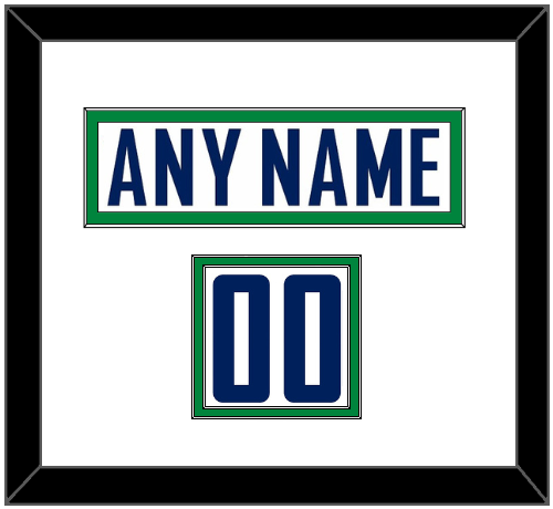 Vancouver Nameplate & Number (Shoulder) - Road White - Double Mat 1