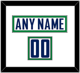 Vancouver Nameplate & Number (Shoulder) - Road White - Double Mat 1