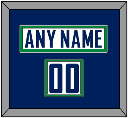 Vancouver Nameplate & Number (Shoulder) - Road White - Signature Tier 2