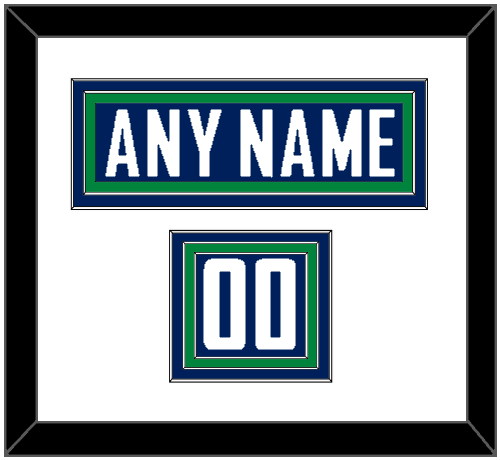 Vancouver Nameplate & Number (Shoulder) - Home Blue - Premier Tier 1