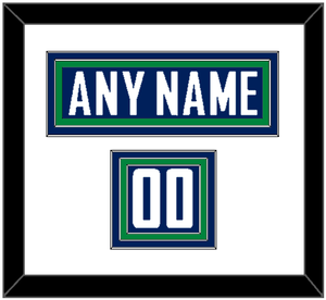 Vancouver Nameplate & Number (Shoulder) - Home Blue - Triple Mat 1