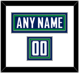 Vancouver Nameplate & Number (Shoulder) - Home Blue - Triple Mat 1