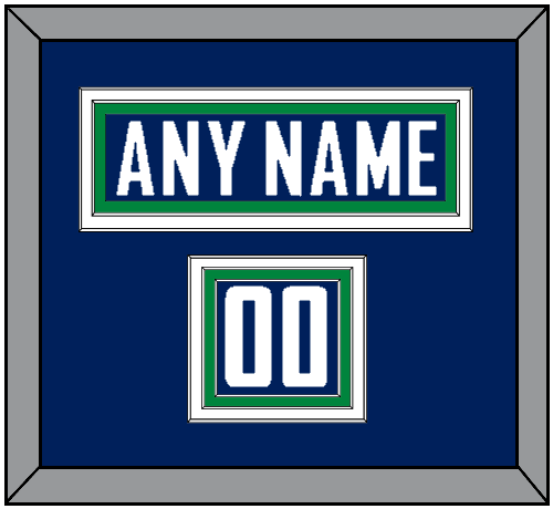 Vancouver Nameplate & Number (Shoulder) - Home Blue - Premier Tier 2