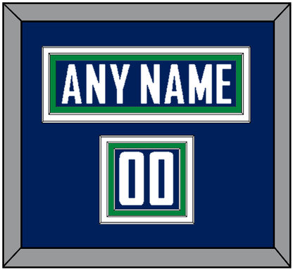 Vancouver Nameplate & Number (Shoulder) - Home Blue - Premier Tier 2