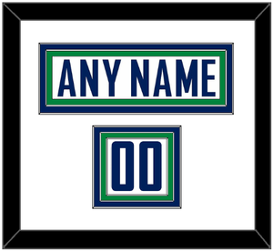 Vancouver Nameplate & Number (Shoulder) - Road White - Triple Mat 1