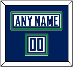 Vancouver Nameplate & Number (Shoulder) - Road White - Triple Mat 2