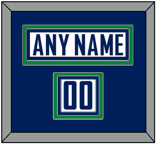 Vancouver Nameplate & Number (Shoulder) - Road White - Premier Tier 2