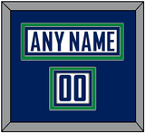 Vancouver Nameplate & Number (Shoulder) - Road White - Triple Mat 2