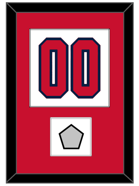 Washington Number (Back) & Stanley Cup Finals Patch - Road White - Single Mat 1