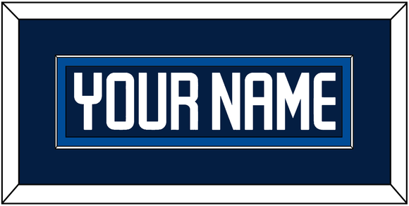 Winnipeg Nameplate - Home Navy - Single Mat 2