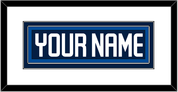 Winnipeg Nameplate - Home Navy - Double Mat 1