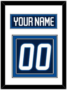 Winnipeg Nameplate & Number (Back) - Home Navy Blue - Double Mat 1