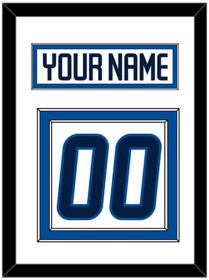 Winnipeg Nameplate & Number (Back) - Road White - Signature Tier 1