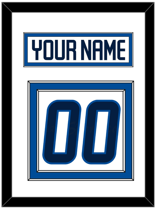 Winnipeg Nameplate & Number (Back) - Road White - Signature Tier 1