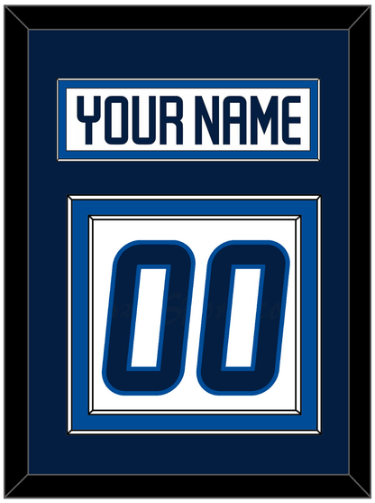 Winnipeg Nameplate & Number (Back) - Road White - Signature Tier 2
