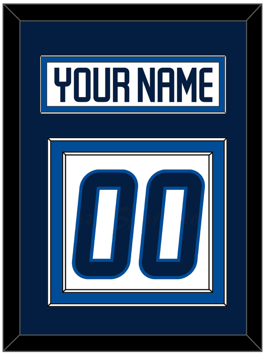 Winnipeg Nameplate & Number (Back) - Road White - Signature Tier 2