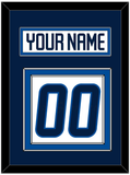 Winnipeg Nameplate & Number (Back) - Road White - Double Mat 2