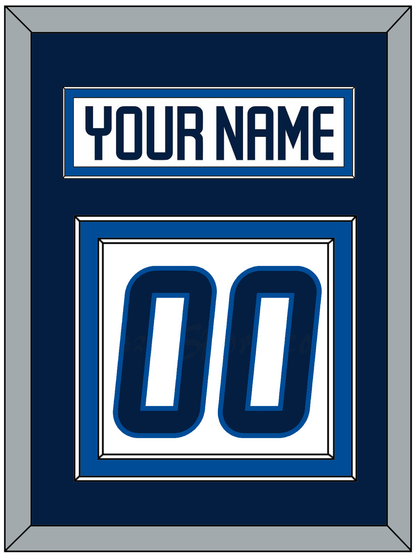Winnipeg Nameplate & Number (Back) - Road White - Signature Tier 2
