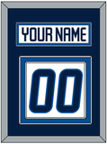 Winnipeg Nameplate & Number (Back) - Road White - Double Mat 2