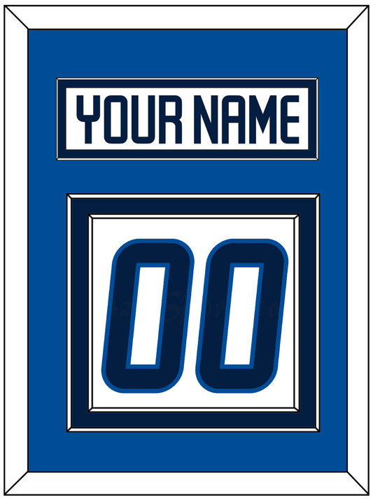 Winnipeg Nameplate & Number (Back) - Road White - Signature Tier 3