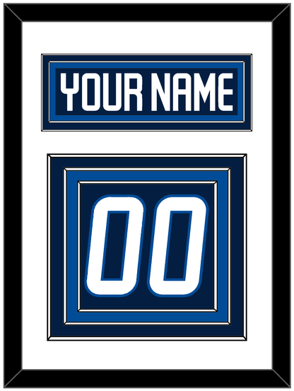Winnipeg Nameplate & Number (Back) - Home Navy Blue - Premier Tier 1