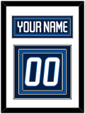 Winnipeg Nameplate & Number (Back) - Home Navy Blue - Triple Mat 1