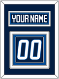 Winnipeg Nameplate & Number (Back) - Home Navy Blue - Triple Mat 2