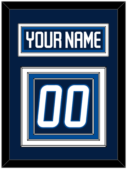 Winnipeg Nameplate & Number (Back) - Home Navy Blue - Premier Tier 2