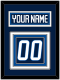 Winnipeg Nameplate & Number (Back) - Home Navy Blue - Triple Mat 2