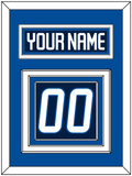 Winnipeg Nameplate & Number (Back) - Home Navy Blue - Triple Mat 3