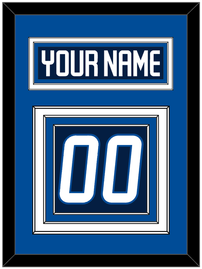 Winnipeg Nameplate & Number (Back) - Home Navy Blue - Premier Tier 3
