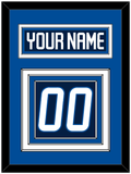 Winnipeg Nameplate & Number (Back) - Home Navy Blue - Triple Mat 3