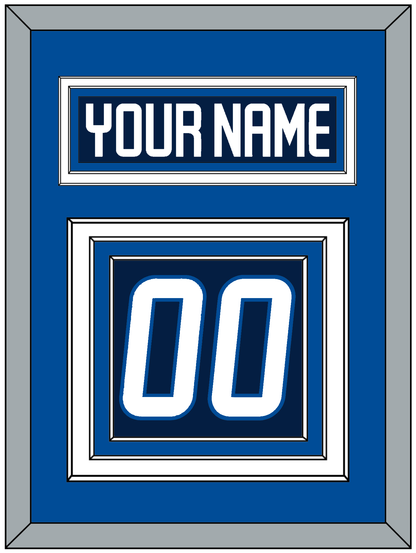Winnipeg Nameplate & Number (Back) - Home Navy Blue - Premier Tier 3