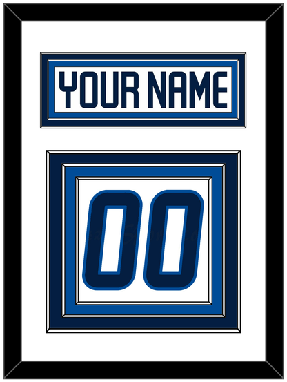 Winnipeg Nameplate & Number (Back) - Road White - Premier Tier 1
