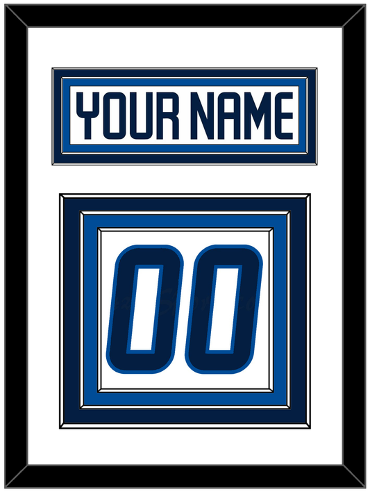 Winnipeg Nameplate & Number (Back) - Road White - Premier Tier 1