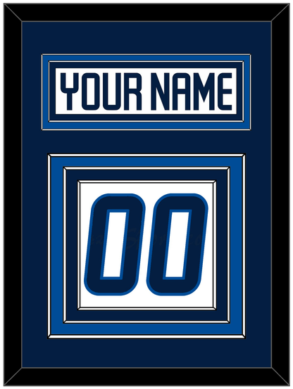 Winnipeg Nameplate & Number (Back) - Road White - Premier Tier 2