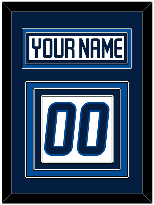 Winnipeg Nameplate & Number (Back) - Road White - Premier Tier 2
