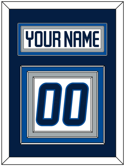 Winnipeg Nameplate & Number (Back) - Road White - Premier Tier 3