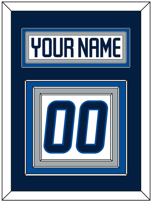 Winnipeg Nameplate & Number (Back) - Road White - Premier Tier 3