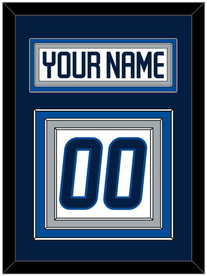 Winnipeg Nameplate & Number (Back) - Road White - Premier Tier 3