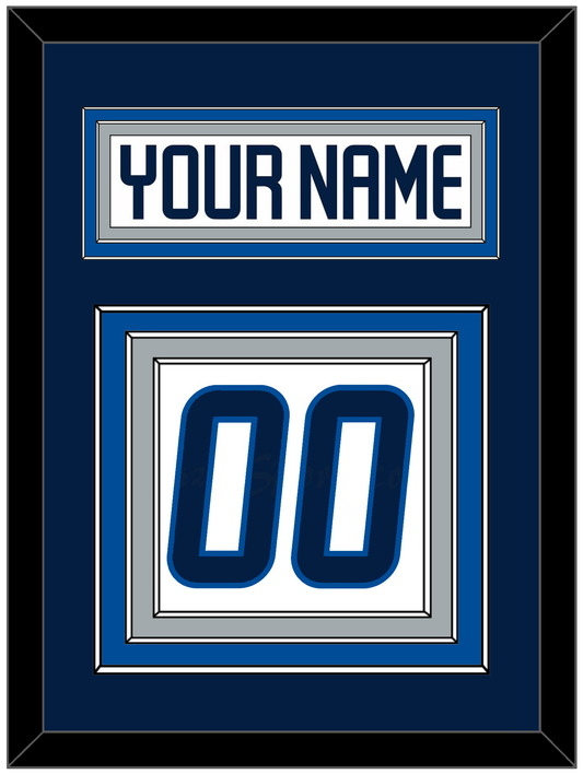 Winnipeg Nameplate & Number (Back) - Road White - Premier Tier 3