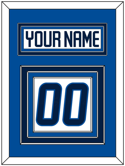 Winnipeg Nameplate & Number (Back) - Road White - Premier Tier 4