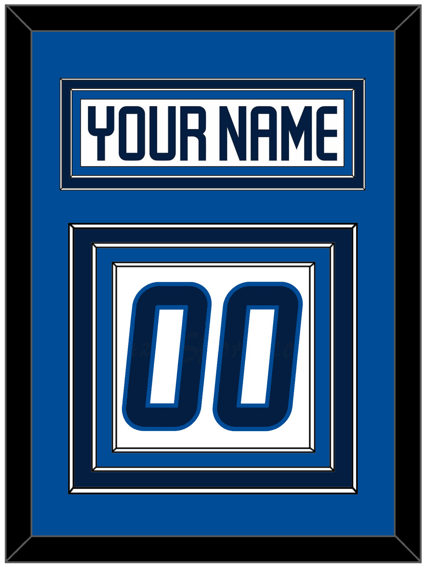 Winnipeg Nameplate & Number (Back) - Road White - Premier Tier 4