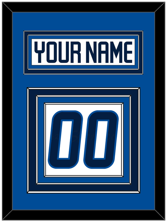 Winnipeg Nameplate & Number (Back) - Road White - Premier Tier 4
